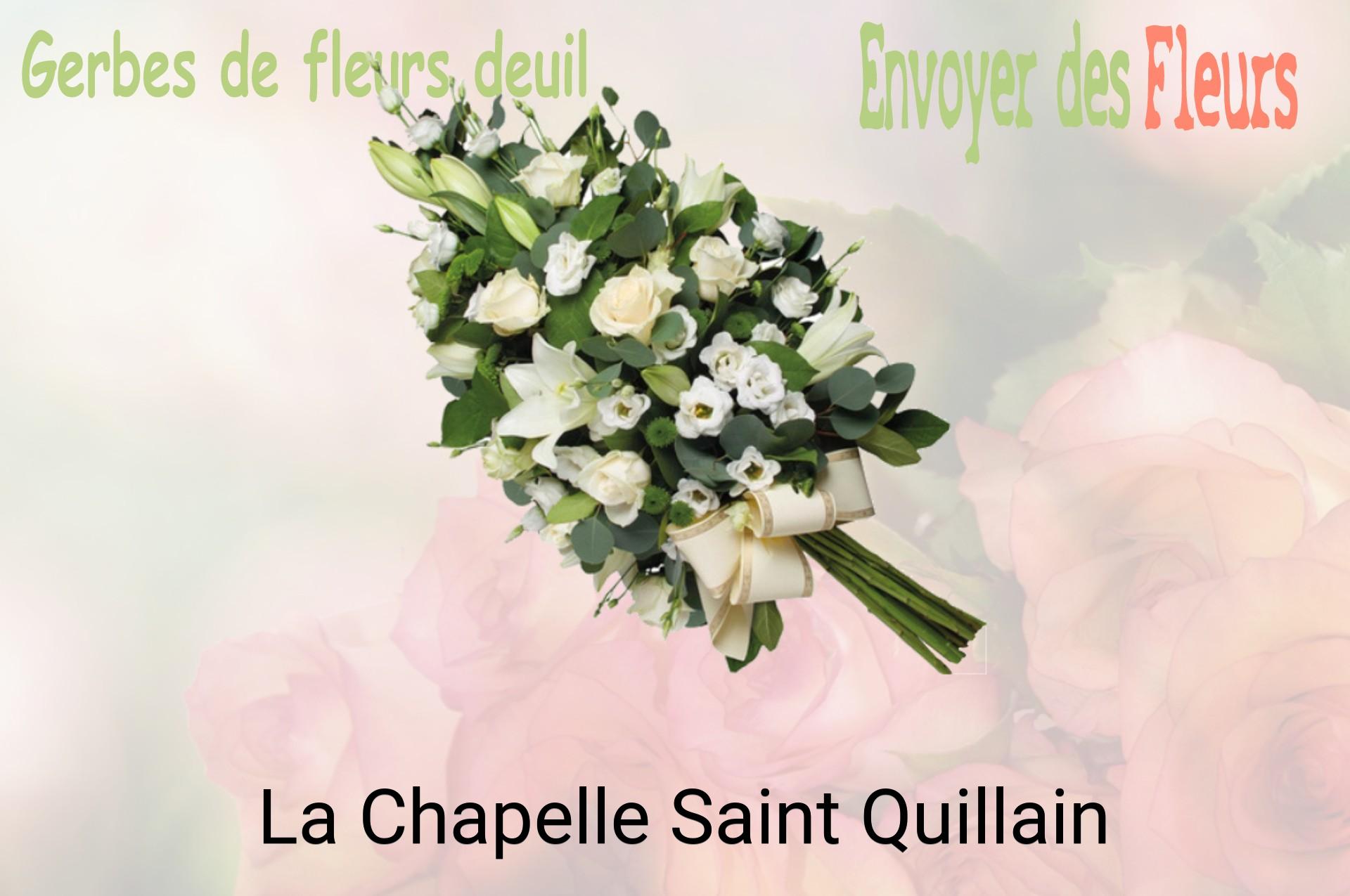 Gerbe de fleurs de deuil livrée à La Chapelle-Saint-Quillain